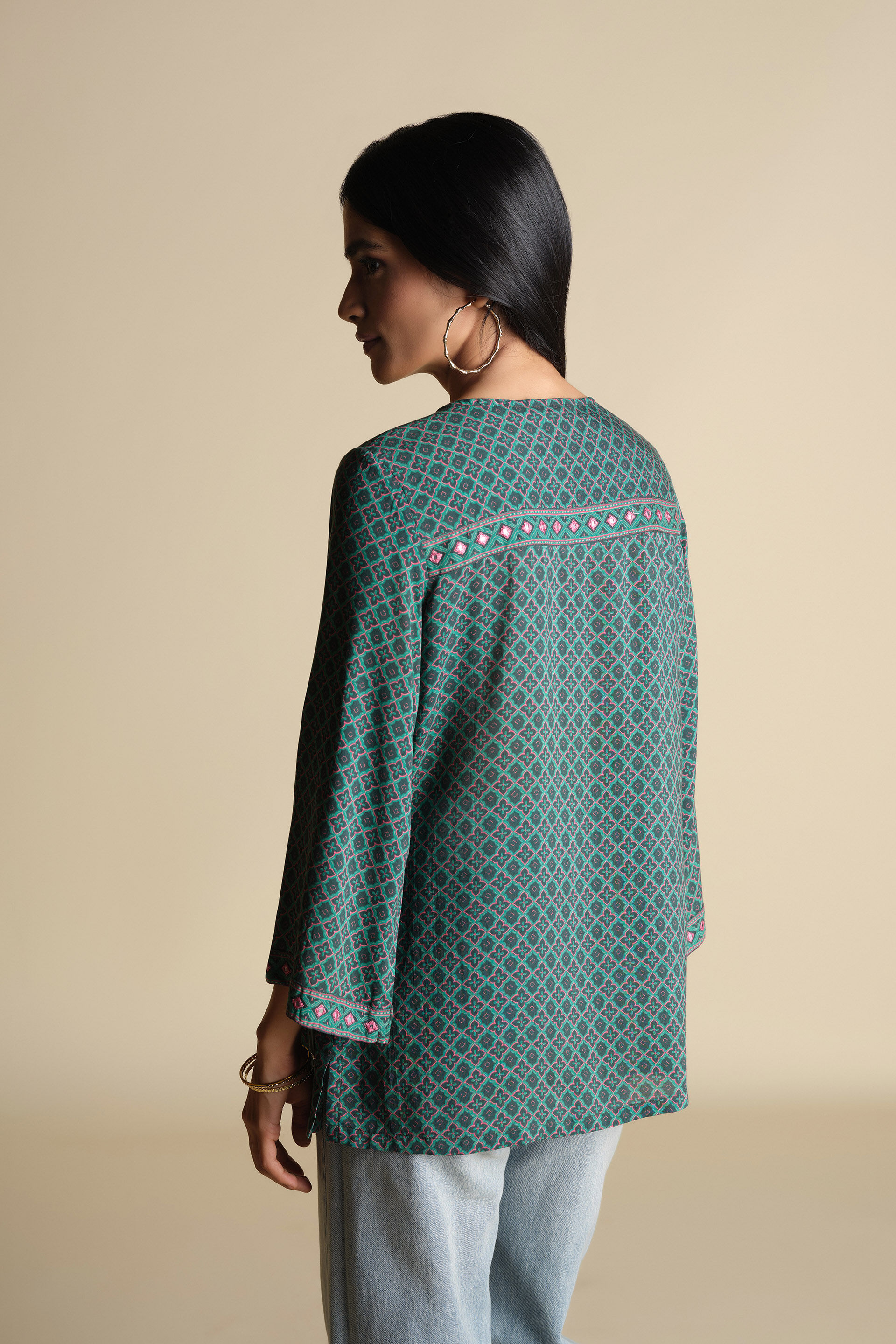 Ananda Green Top, Green, image 3